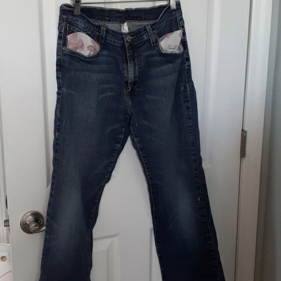 Lucky Brand Size 30 by Gene Montesano bootcut blue Darkwash Jeans - Picture 4 of 9